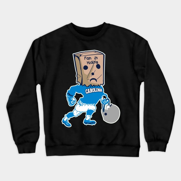 Carolina Fan In Hiding Crewneck Sweatshirt by darklordpug